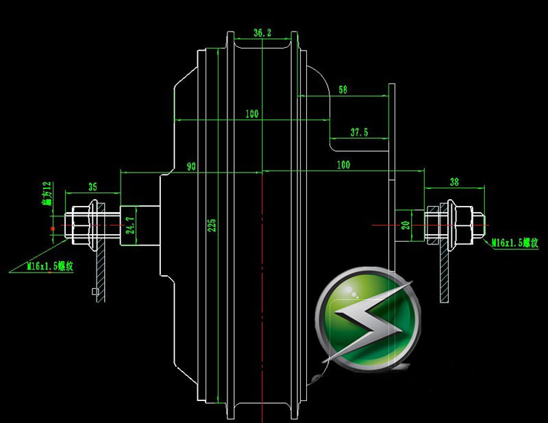 3kw hub motor