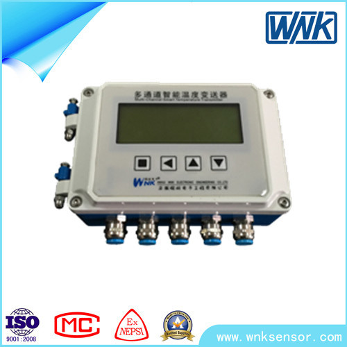 Intelligent 4-Channel Temperature Transmitter with Housig & LCD display