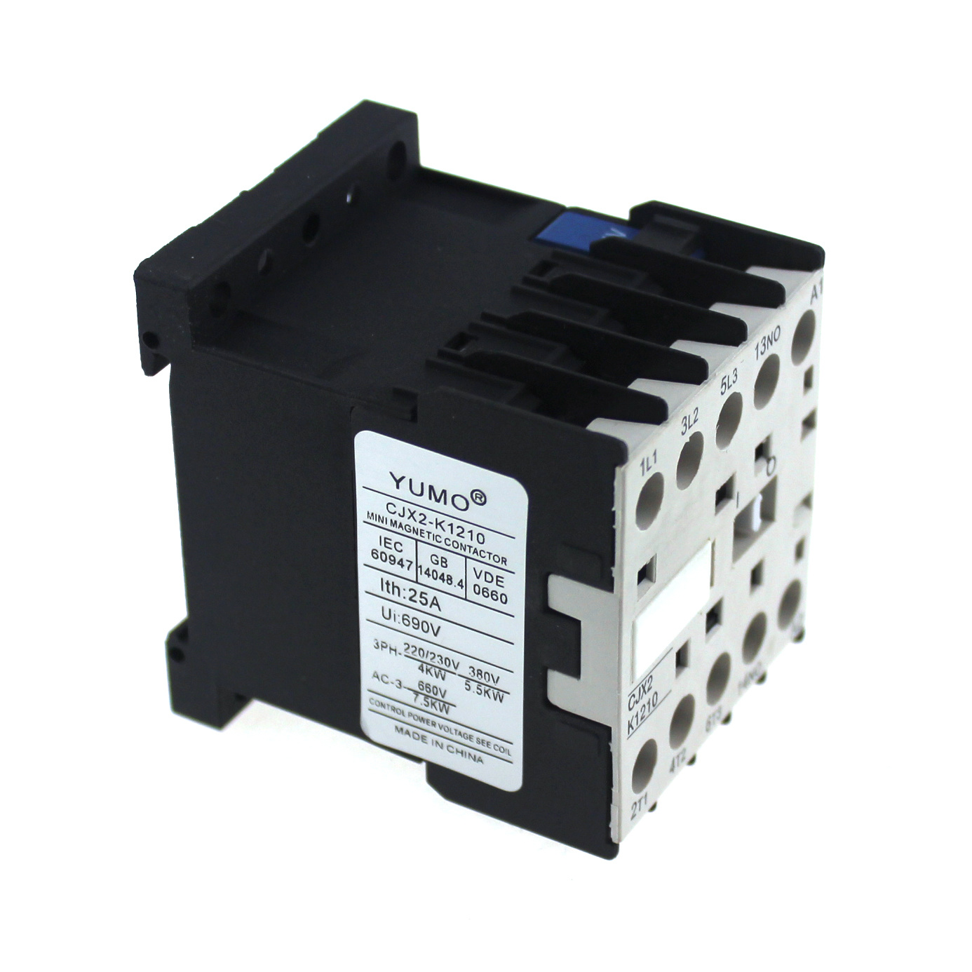 Yumo Hot Sale Cjx2-K1210 AC Magnetic Contactor