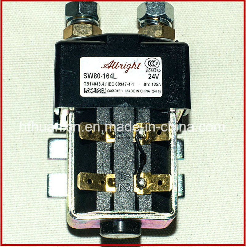 Sw80-164L Albright Normally Open 24V 125A DC Contactor for Golf Cars