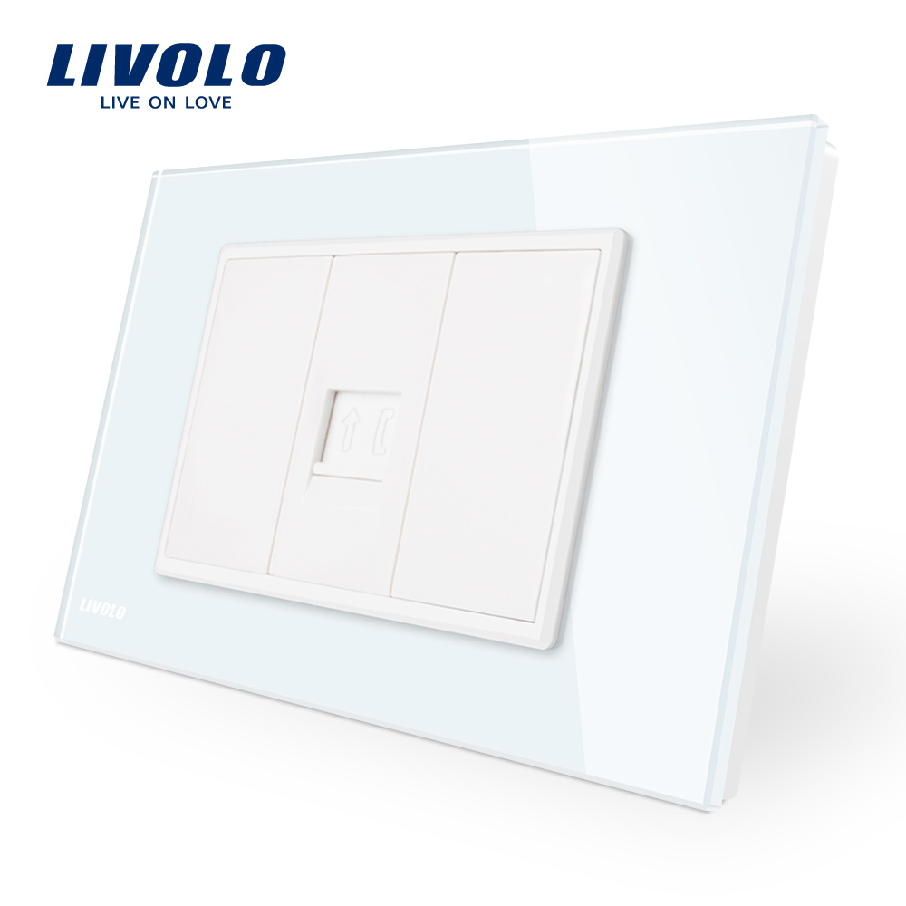 Livolo New Type Us/Au Universal Tel Wall Socket Vl-C91t-11