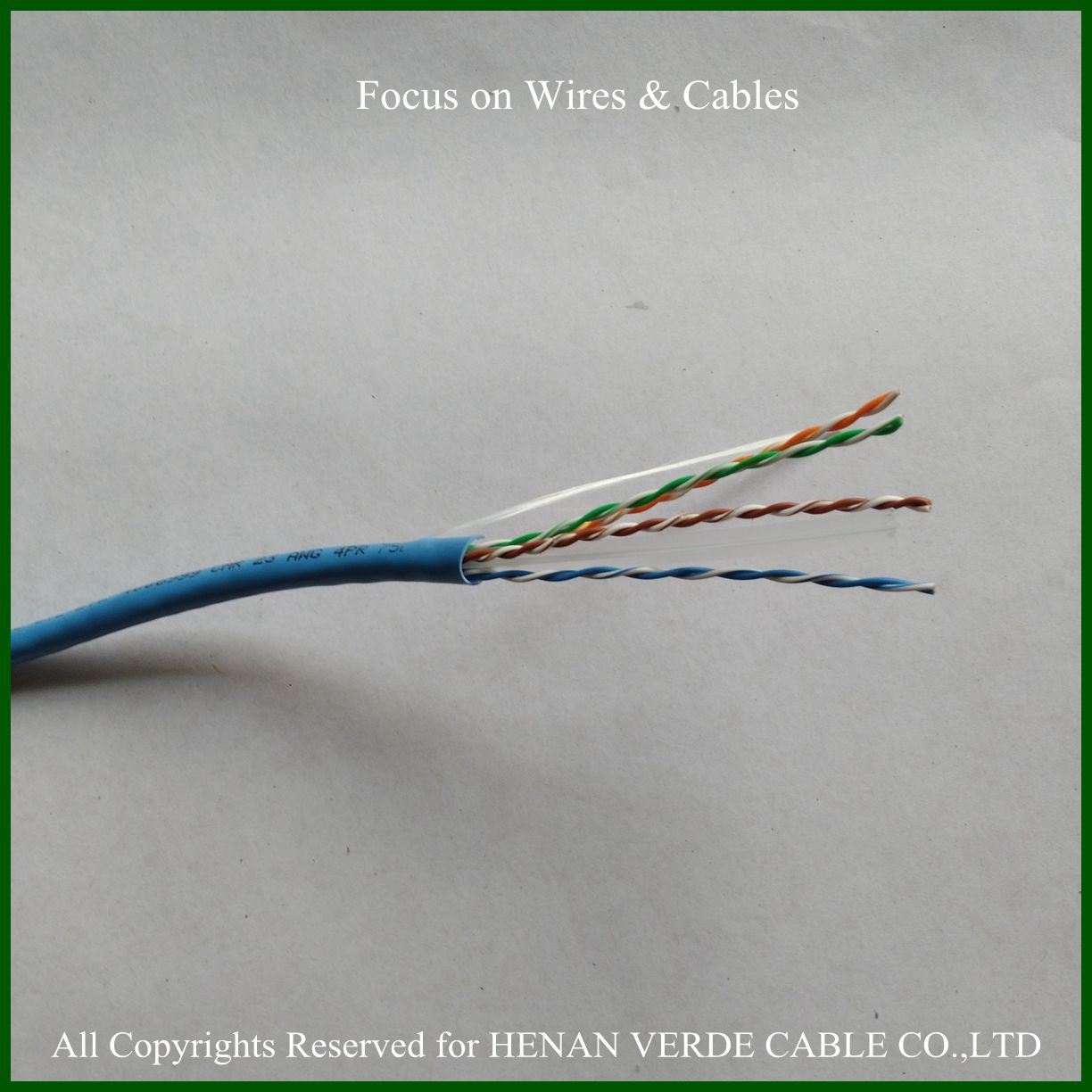AWG23 RoHS PVC Sheathed LAN Cable UTP CAT6 Cable