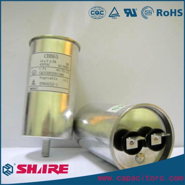 Cylinder Aluminum Shell Cbb65 Sh Capacitor AC Motor Run Air Conditioner ...