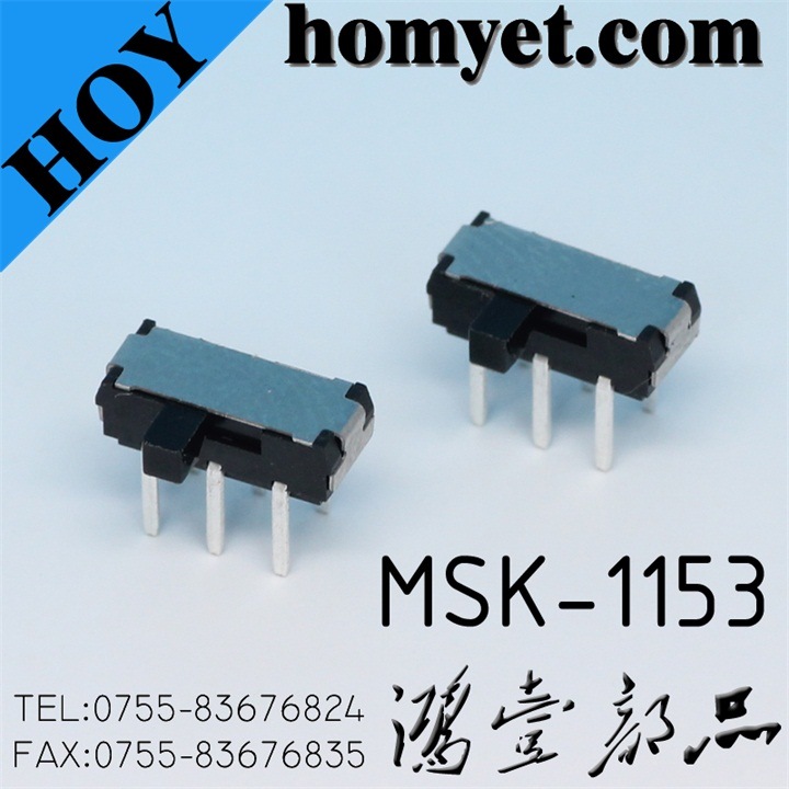 Manufacturer 6pin DIP Type Slide Switch 2 Position Toggle Switch (MSK-1153-1)