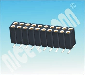 China Manufacturer 2.54 mm Dual Rows SMT Female IC Socket 1000V AC/Minute
