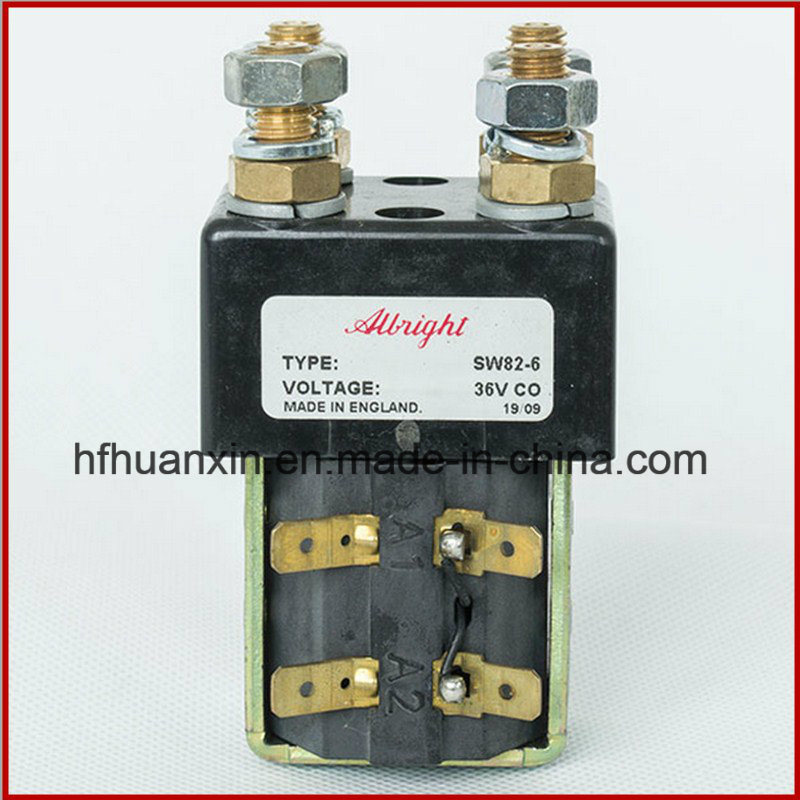 Hot Sale 36V Albright Contactor Sw82-6 100A DC Contactor for Golf Cars