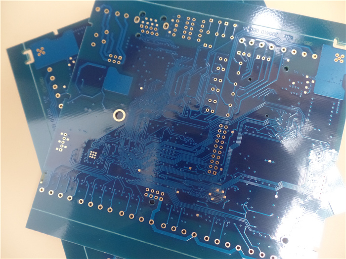 Solder-Ability Test PCB Circuit Board Blue Solder Mask Copper