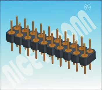 2.0 mm H: 2.8 DIP Dual Rows Male IC Socket Connector with 2*10 Pins