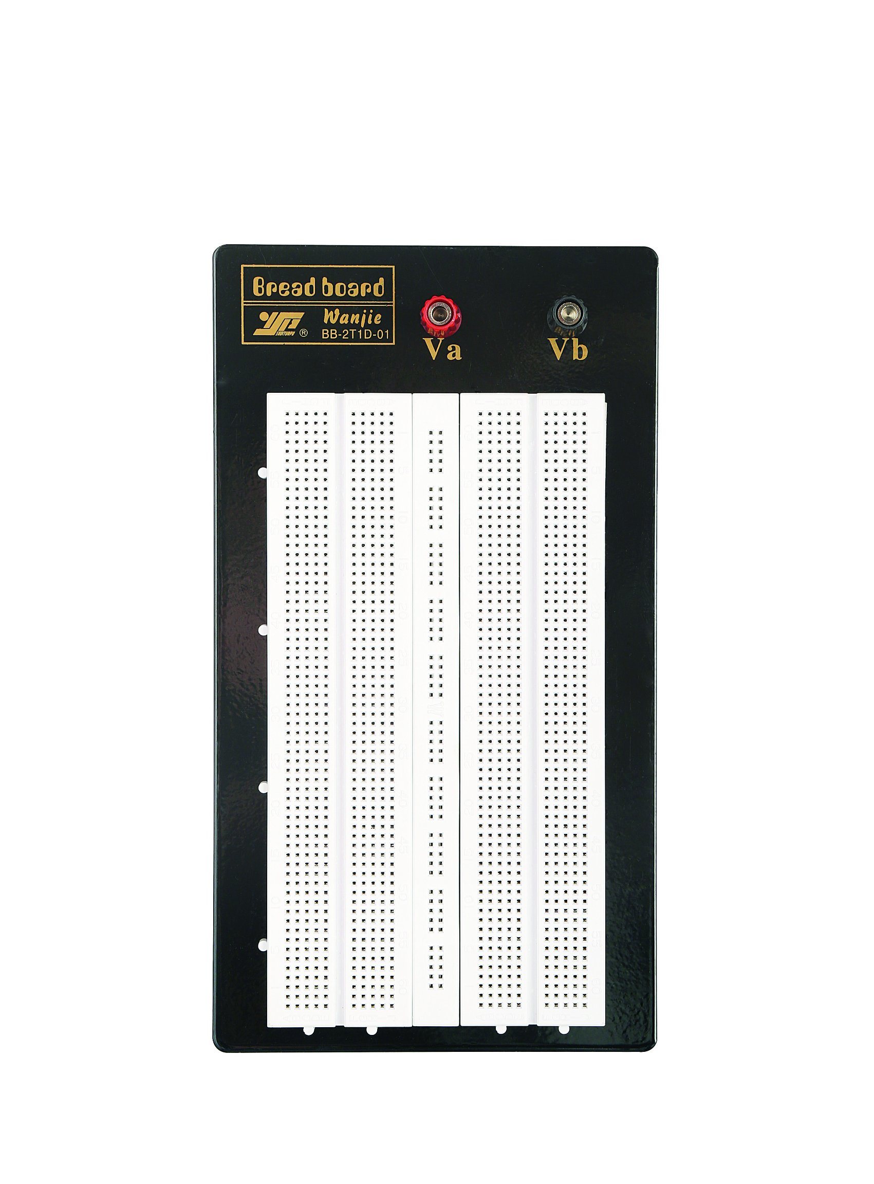 1380 Points Breadboard with Black Metal Plate