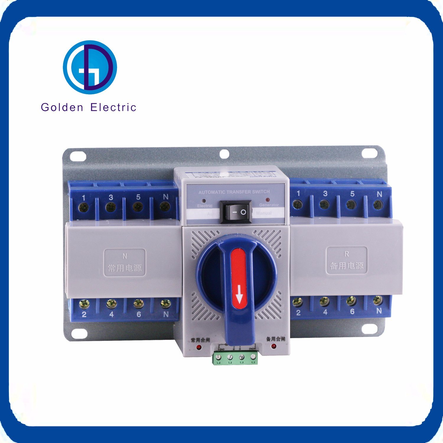 Generator System Automatic Transfer 3p 4p 160A Dual Power Switch