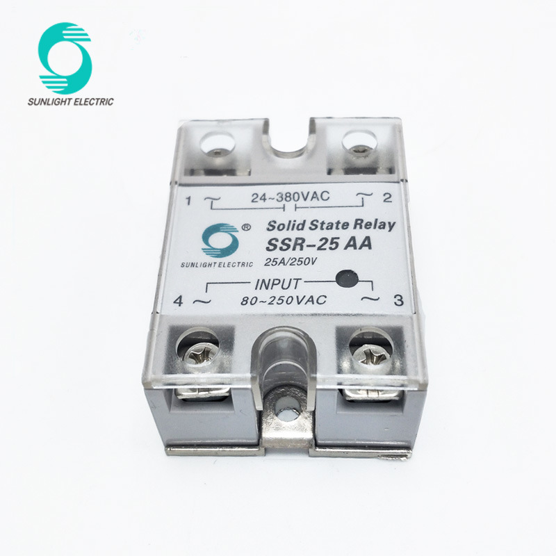 Improved Zero Crossing White 25A Input White Solid State Relay SSR-25da