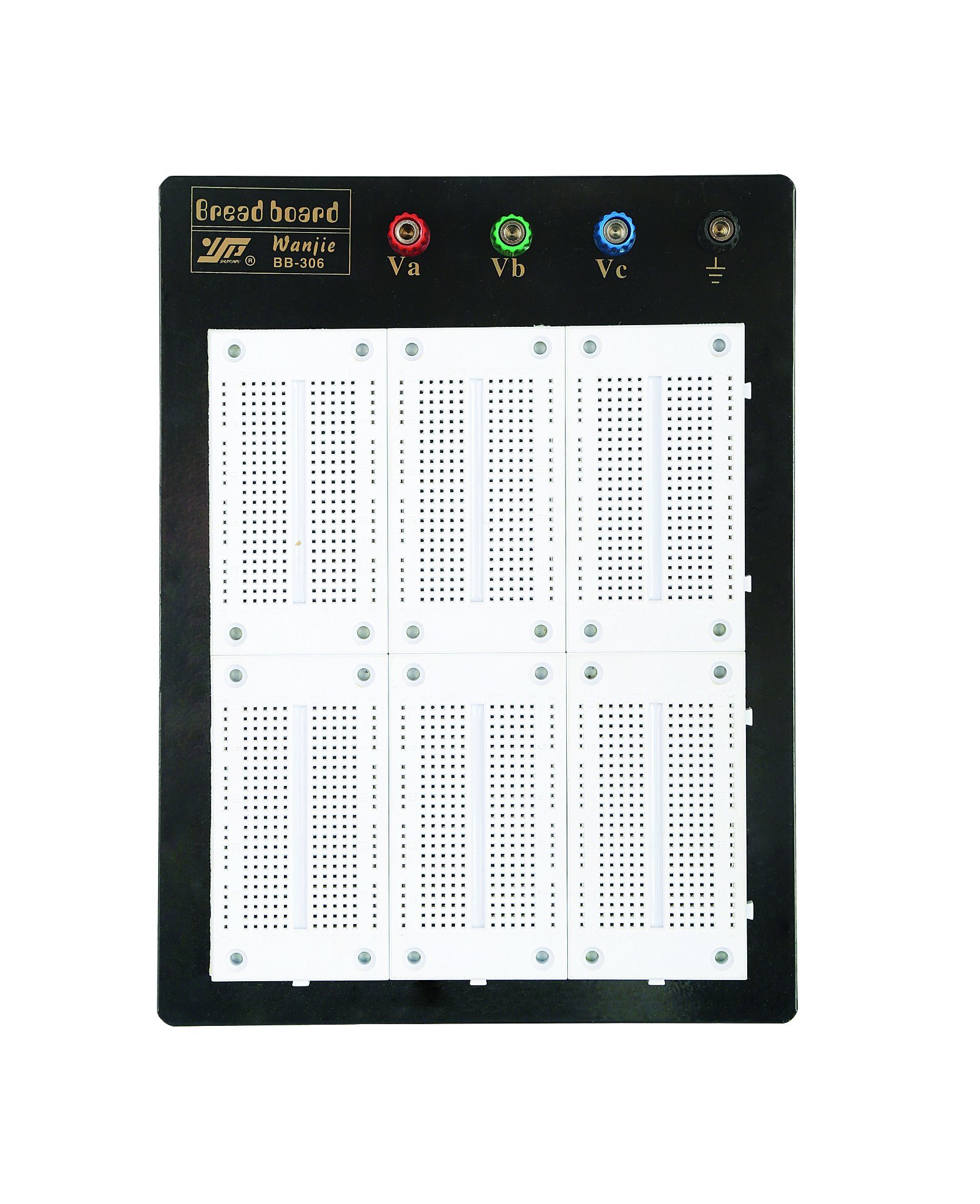 1620 Point Breadboard with Black Metal Plate