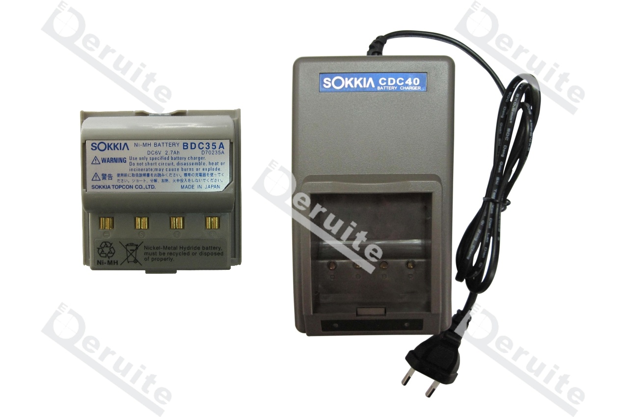 Sokkia Battery Bdc35A and Charger Cdc40