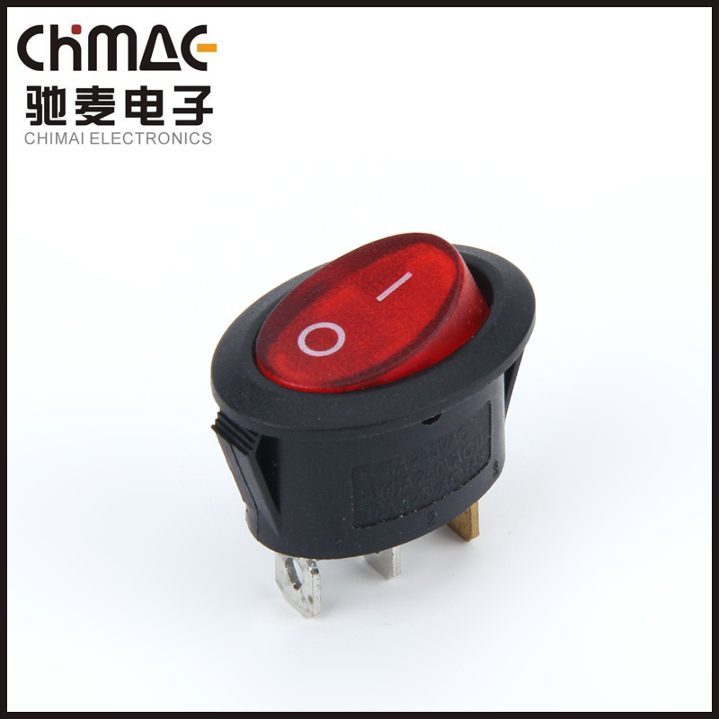 Oval Rocker Switch with/Without Light Pass Ce RoHS TUV