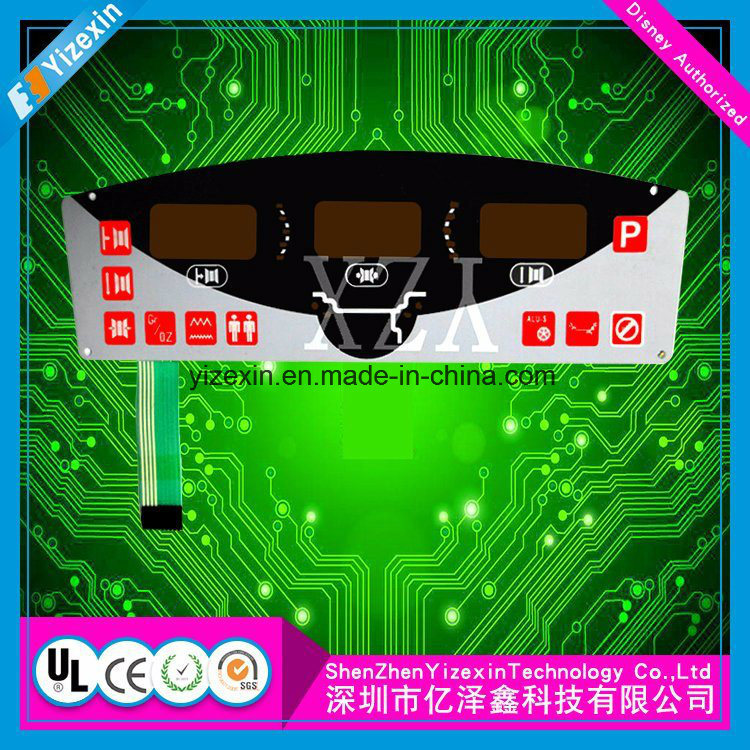 Digital Printing Overlay PCB Membrane Keyboard Switch with Cartoon Package