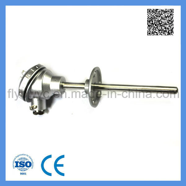 Industrial Usage E Type Assembly Thermocouple with Movable Flange 0-600c