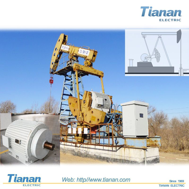 API Oil Well Composite Electric Motor Motor Direct Drive Beam Pumping ...