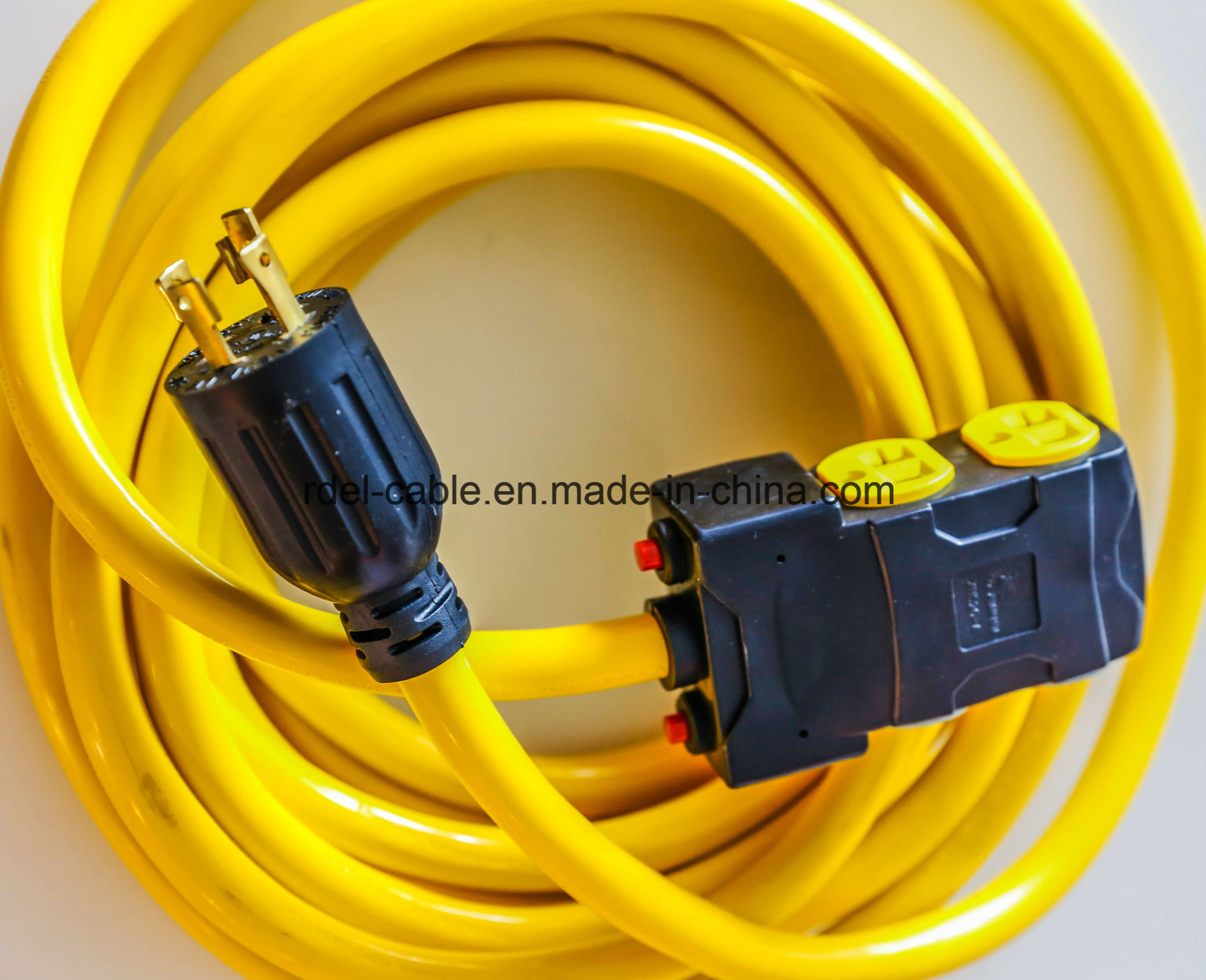 UL Approval NEMA 5-15p Power Cord 3 Pin UL Extension Cord Plug with 3-Pin PVC Female Connector