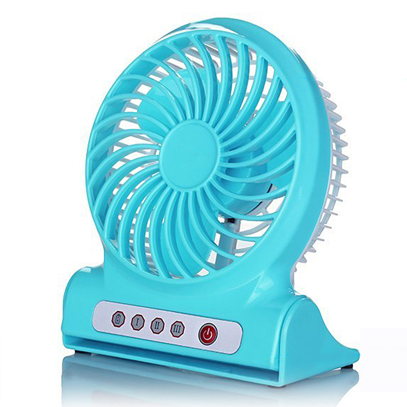 Mini USB Portable Rechargeable Fan 18650 Li Ion Rechargeable Battery Outdoor Camping Office USB Cooler Three Speed