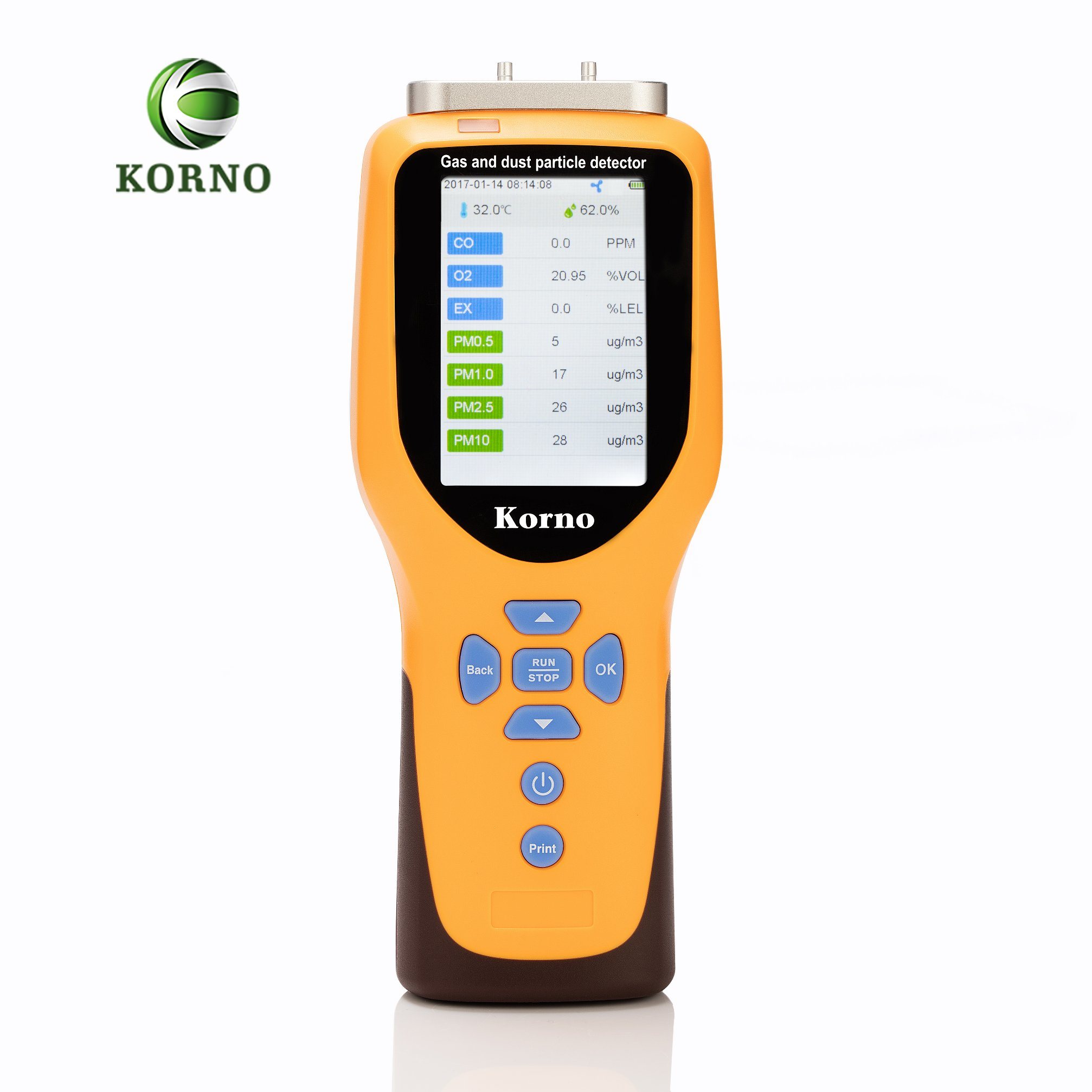 Indoor Air Quality Monitor Formaldehyde/Voc/Nh3/Pm2.5 Detector 4 in 1