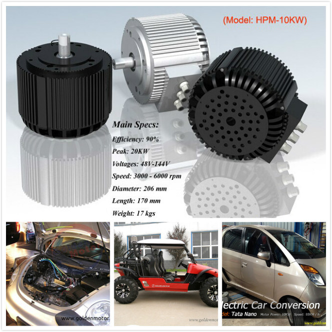 48V 10kw Electric Car Conversion Kit, BLDC Motor Kit with Sinewave Controller, Fan Cooling System