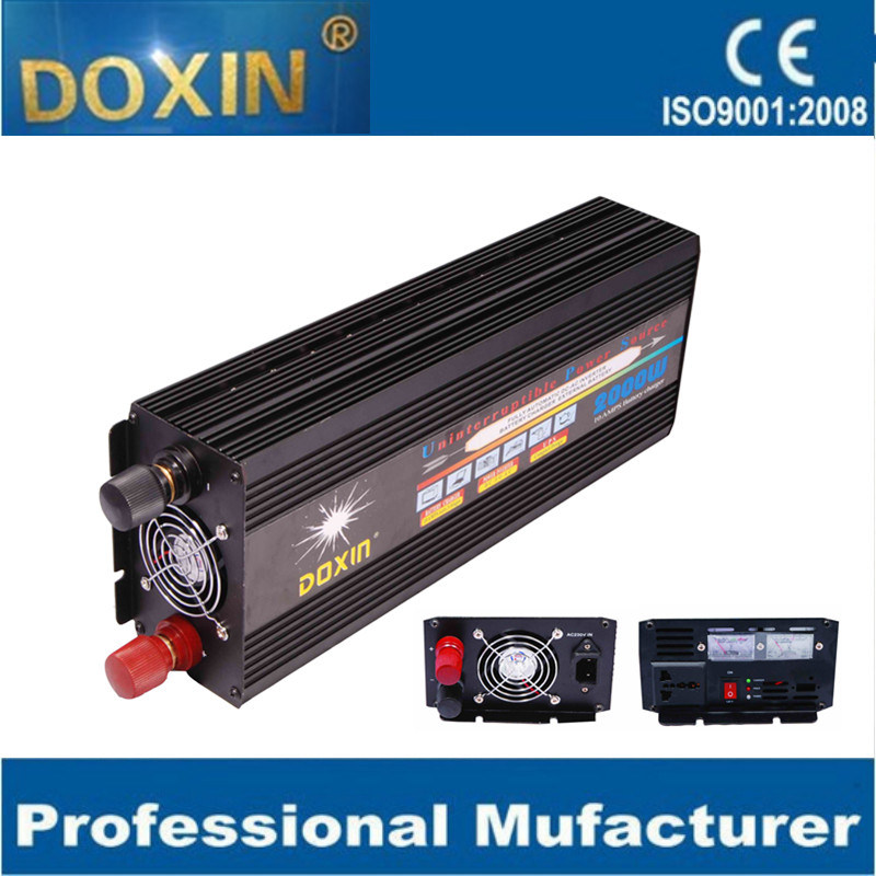 2000W DC to AC UPS Power Inverter with Battery Charger