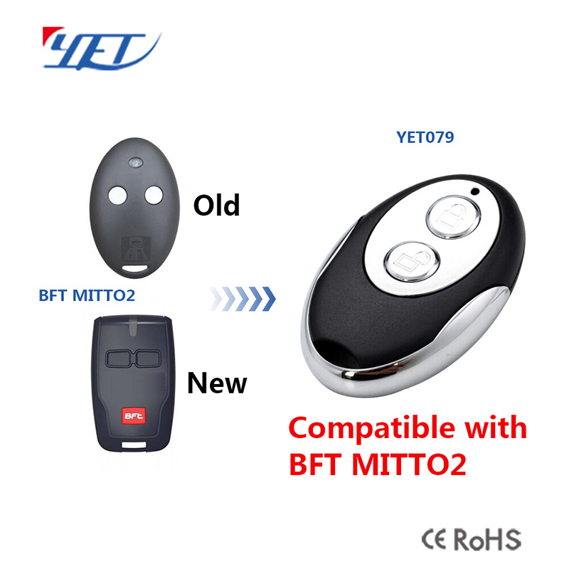 Yet079 Wireless RF Remote Control Switch Compatible with 2/4 Buttons Bft