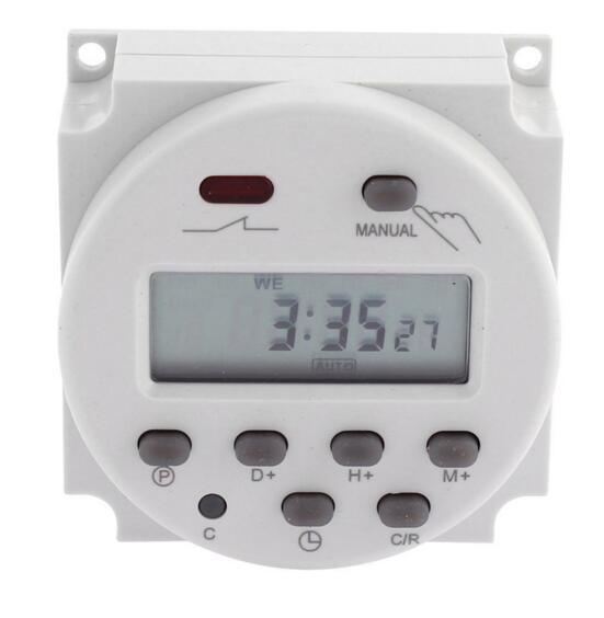 Cn101A Digital LCD Power Weekly Programmable Electronic Timer Switch AC 220V 16A