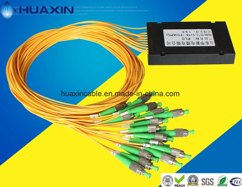 Box Type Fiber Optical 1*16 PLC Splitter with FC/APC Connector