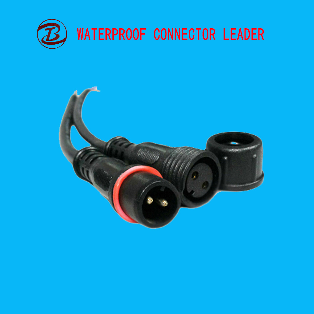 China Suppliers IP68 Male Female 2 Pin Waterproof Connector LED Light