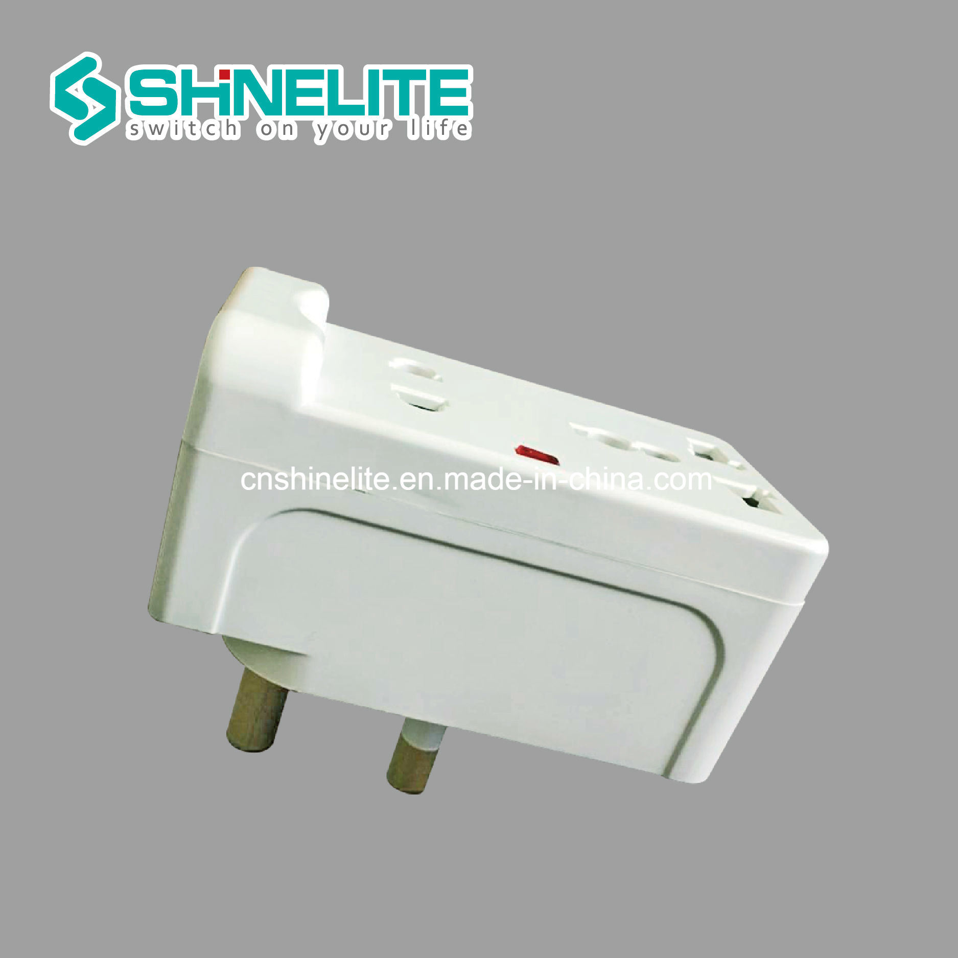White Color 5 Pin Multi Function Adaptor with Neon OEM