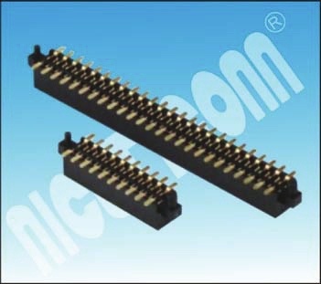 U Type Dual Rows SMT Female Header Connector with Peg 1.27 Pitch H: 3.4 mm