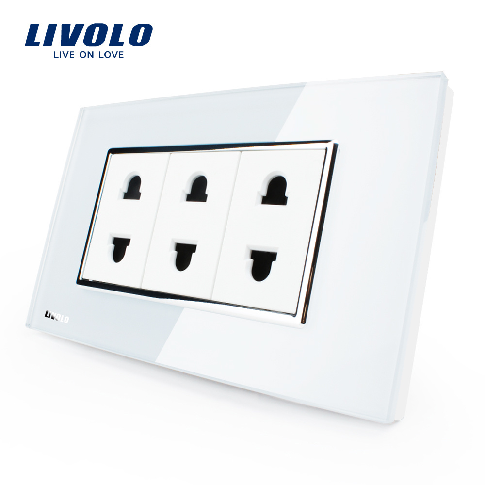 Livolo Electric Power Socket Us Standard 2 Pins Socket Vl-C3c3a-81/82