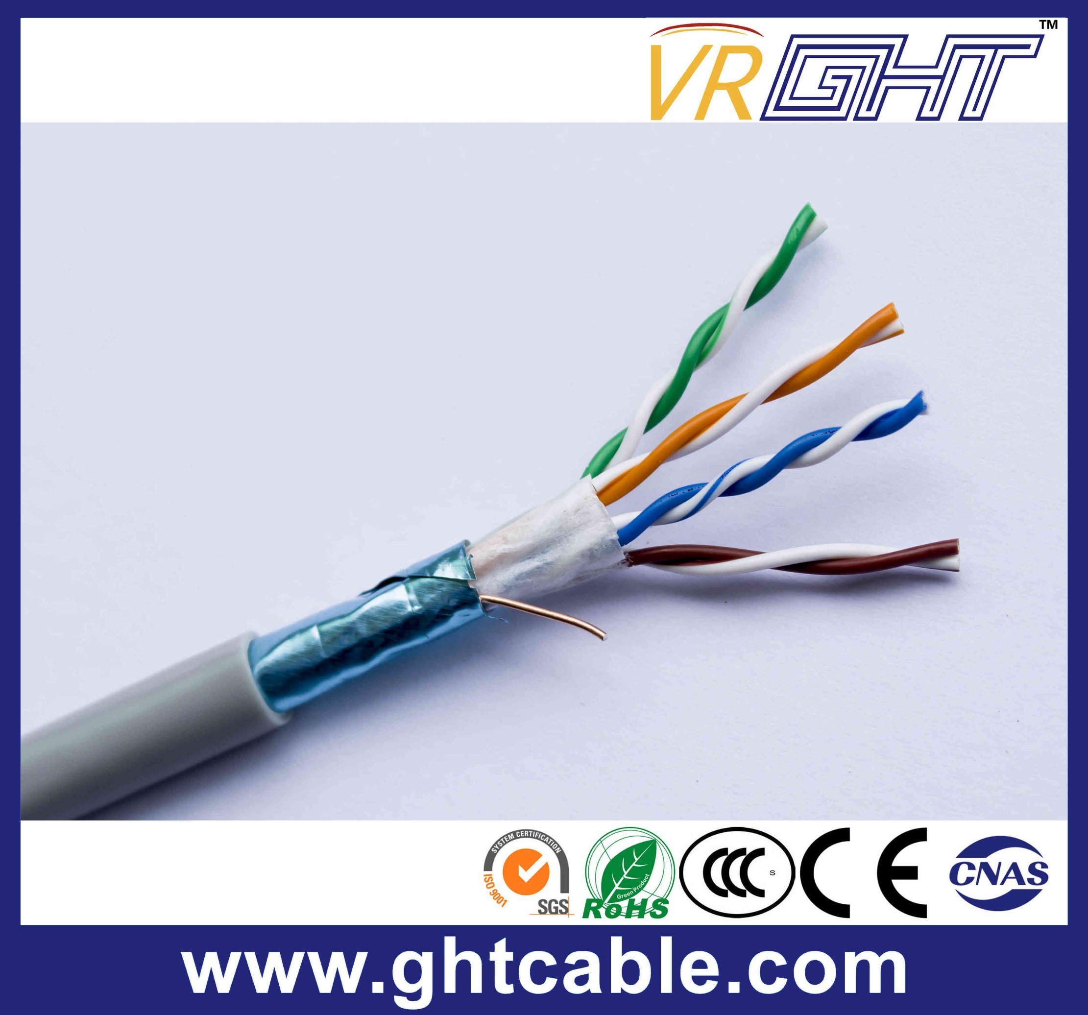 24AWG Cu Indoor FTP Cat5e Cable