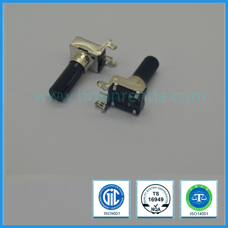 9mm 100k Ohm Rotary Potentiometer with Insulated Long Shaft