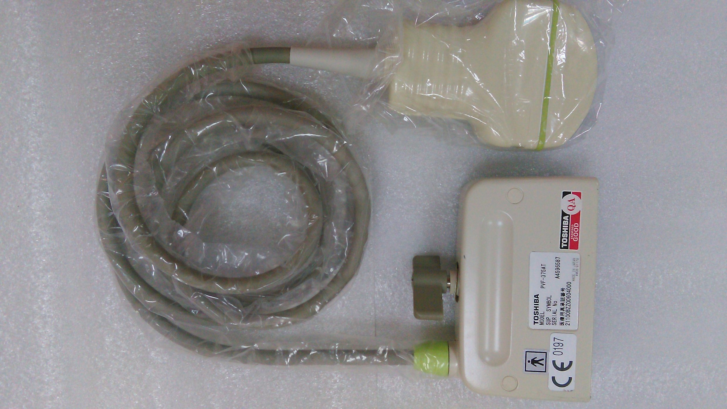 Original Used Ultrasound Transducer Excellent Toshiba Pvf-375at Ultrasound Probe