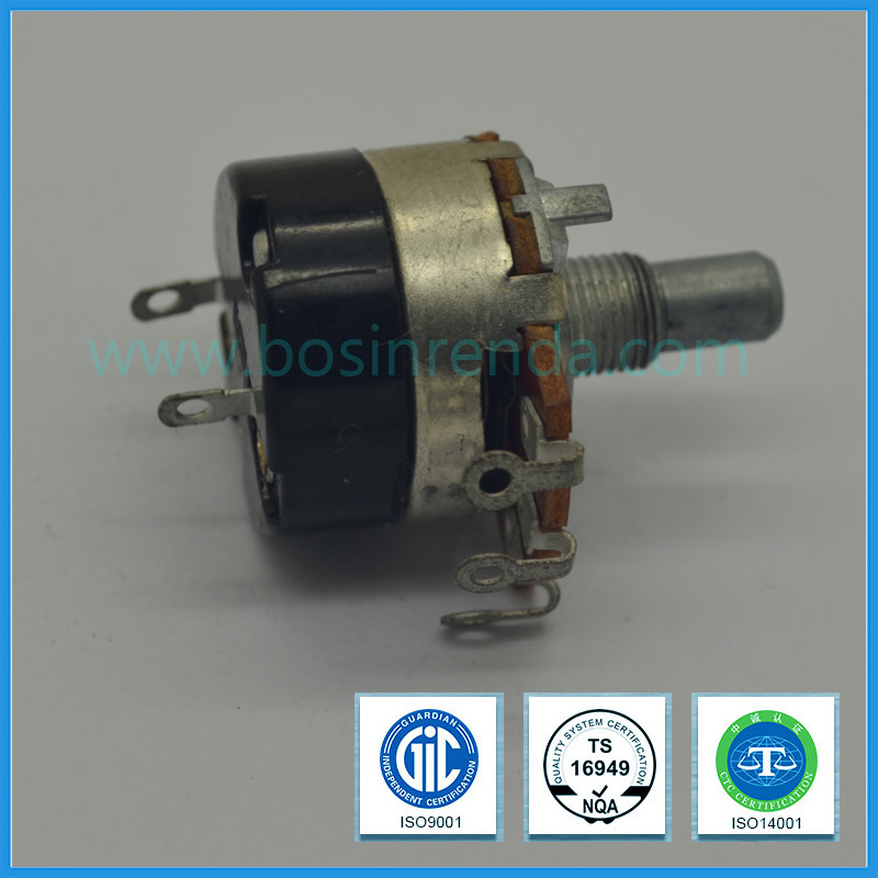 High Quality 24mm Rotary Potentiometer with Switch Guitar Potentiometer B5k, B50k, B500k