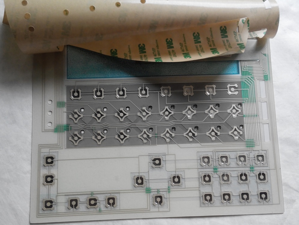 Keyboard Pet Printing Circuit Membrane Switch with Metal Domes