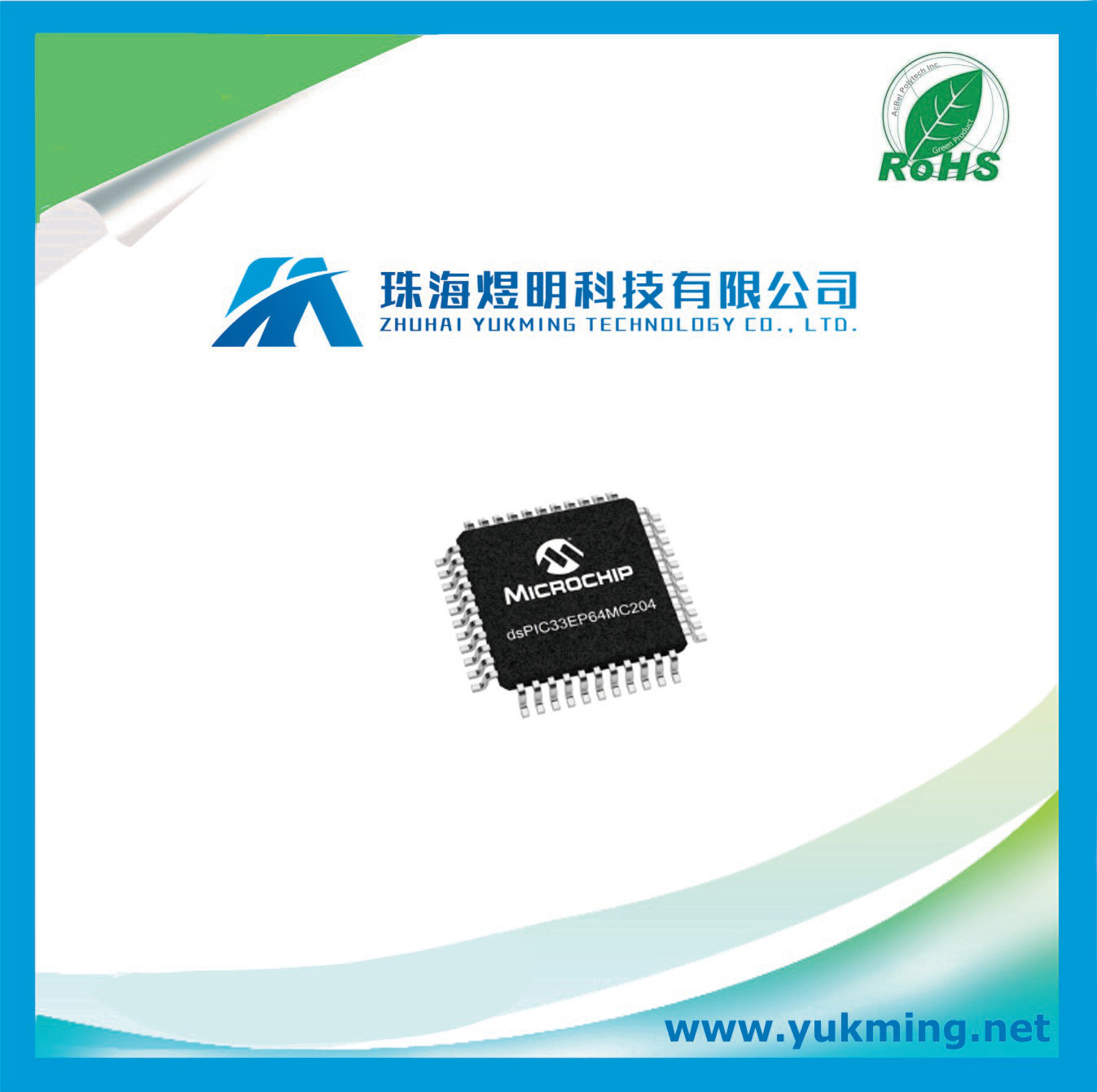Integrated Circuit Dspic33ep64mc204 of Digital Signal Controller IC
