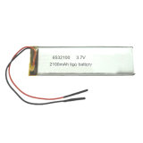 Small Rechargeable 6532100 2100mAh 3.7V Lipo Battery