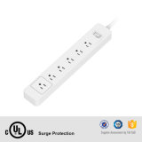 6 AC Outlets Us Type Wall Mount Long Power Supply with Surge Protector Home Use Power Strip
