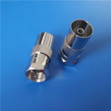RCA Female to F Male Connector (B-037)