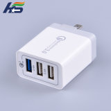 White ABS Housing Travel USB Charger for Mobile Fast Adapter QC 2.0 3.0 Charger