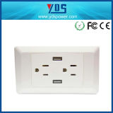 Newest Us Type Electrical Switch Double USB Port Wall Socket