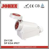 IP67 5p 63A High-End Wall Mounted Socket for Industrial