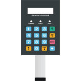 Flat Button Metal Dome Membrane Switches Waterproof with Clear LCD Window