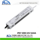 IP67 Constant Voltage 20W 24V 0.83A Waterproof Power Supply, Lpv-20