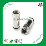F Compression Connector Suitable for RG6 Rg59 Coaxial Cable