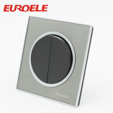 Grey Black Color Acrylic Material 86*86mm 250V Wall Switch