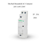 2p 25A Ict Household DIN Rail AC Contactor